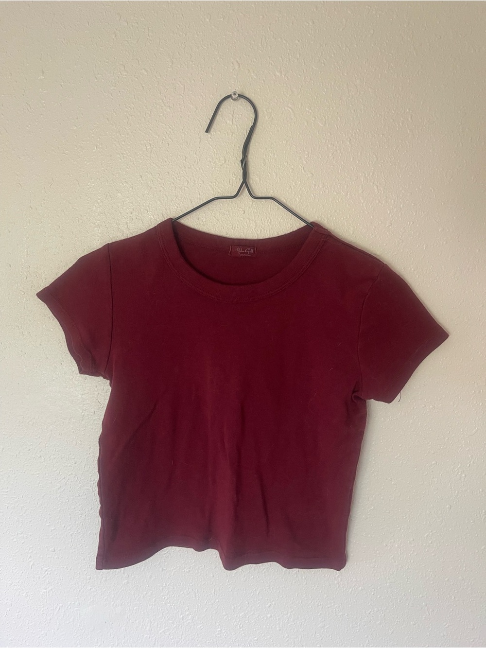 Brandy John Galt red cropped tee